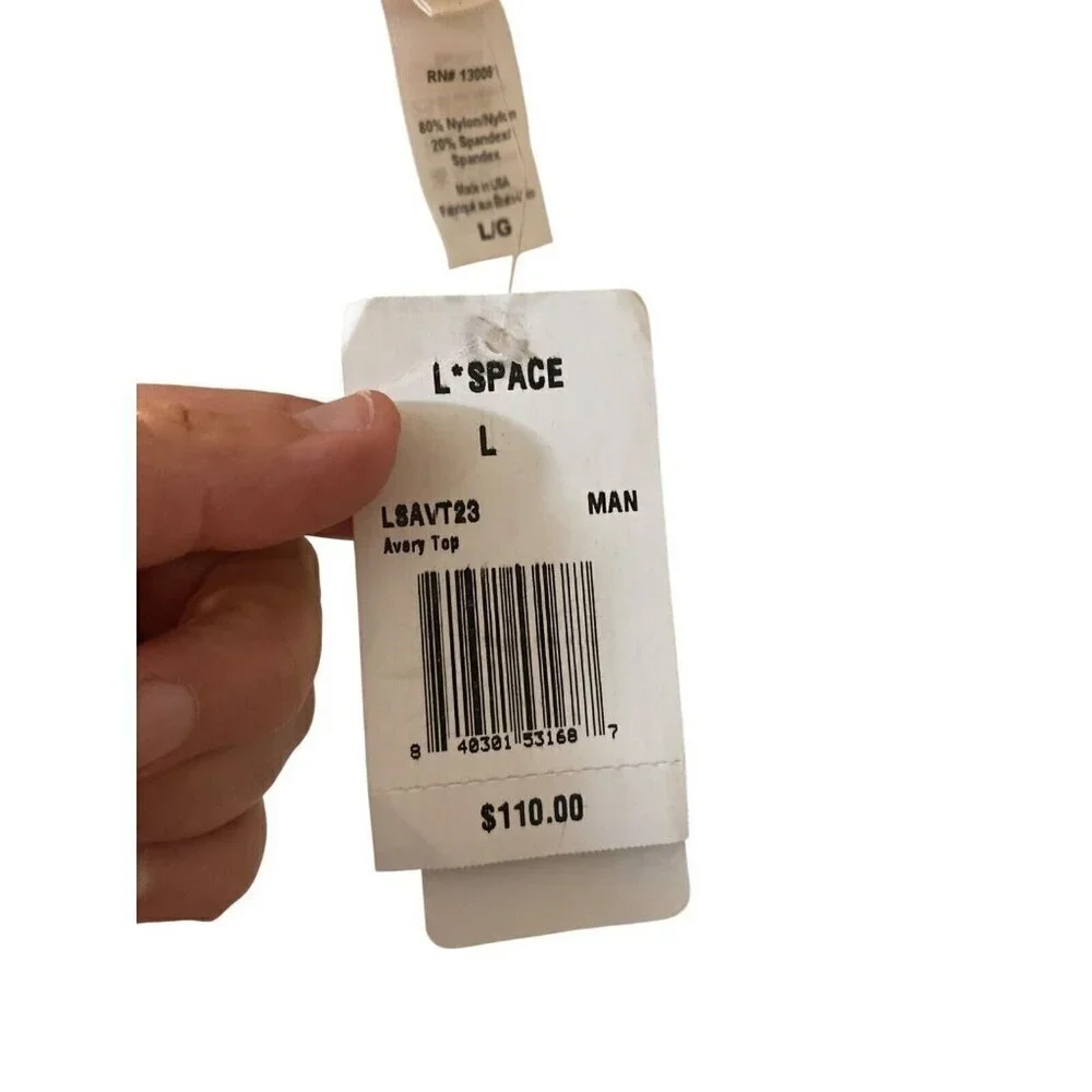 L*Space Avery Top in mango size large MSRP $110